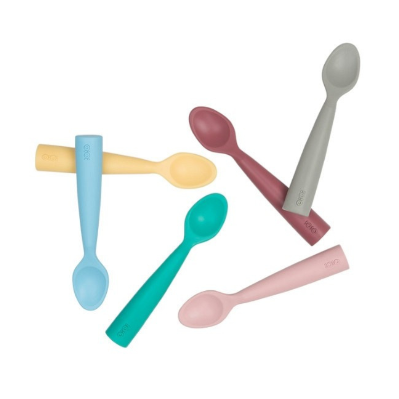 Colher de silicone Scooper powder grey minikoioi 2