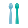 Colheres de silicone Scoopersmineral blue e aqua green da Minikoioi 1