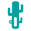 Mordedor de silicone Cactus Aqua Green da Minikoioi 1