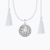 Colar de gravidez Flower of Life silver da Ilado