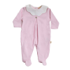 Babygrow de algodão e piquet rosa da Baby Gi 1