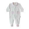 Babygrow de algodão pérola e rosa da Baby Gi 1