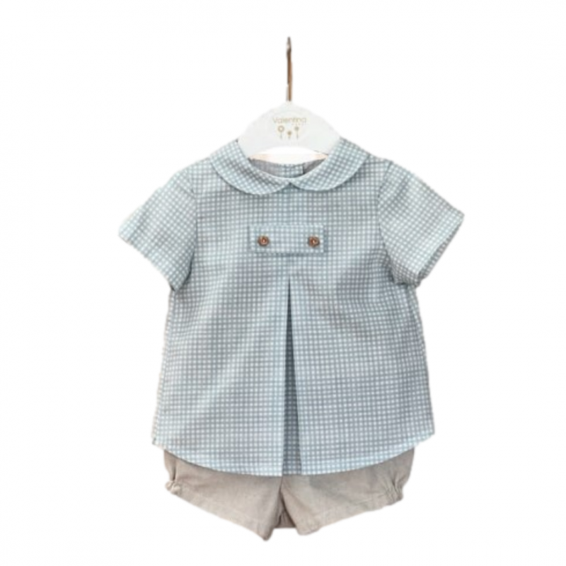 Conjunto de manga curta Oliver da Valentina