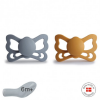 Pack de 2 chupetas anatómicas de silicone Great G. Honey G. da Frigg 